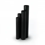 أنابيب HDPE الجودة   SDR 5  قطر خارجي 250 مم سمك 50.1 مم لون اسود
