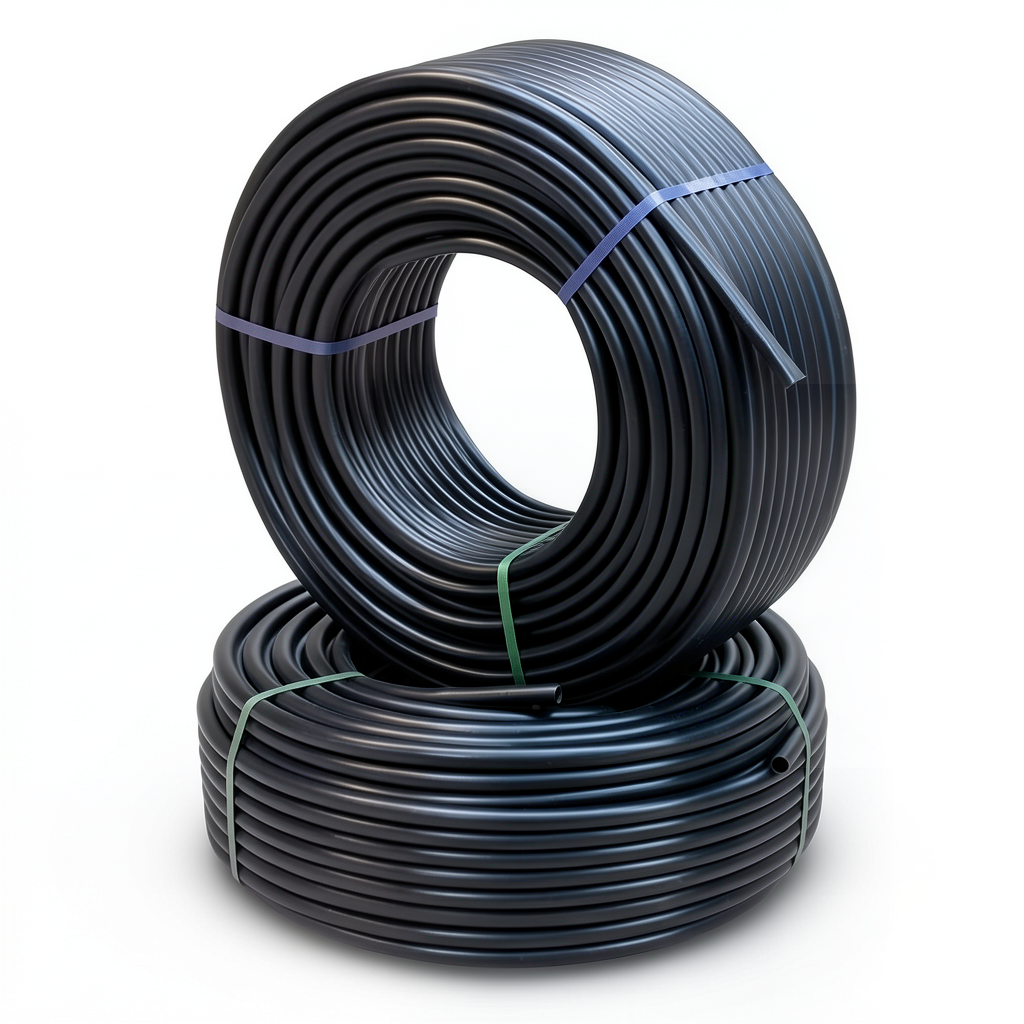 HDPE Pipes PE 80 Pressure 6 Bar Diameter 125 mm Thickness 5.7 mm Black
