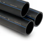 SPS HDPE Pipe PE 100 Pressure 10 Bar Outside Diameter 50 mm Thickness 3 mm Black | Saudi Pipes Systems (SPS)