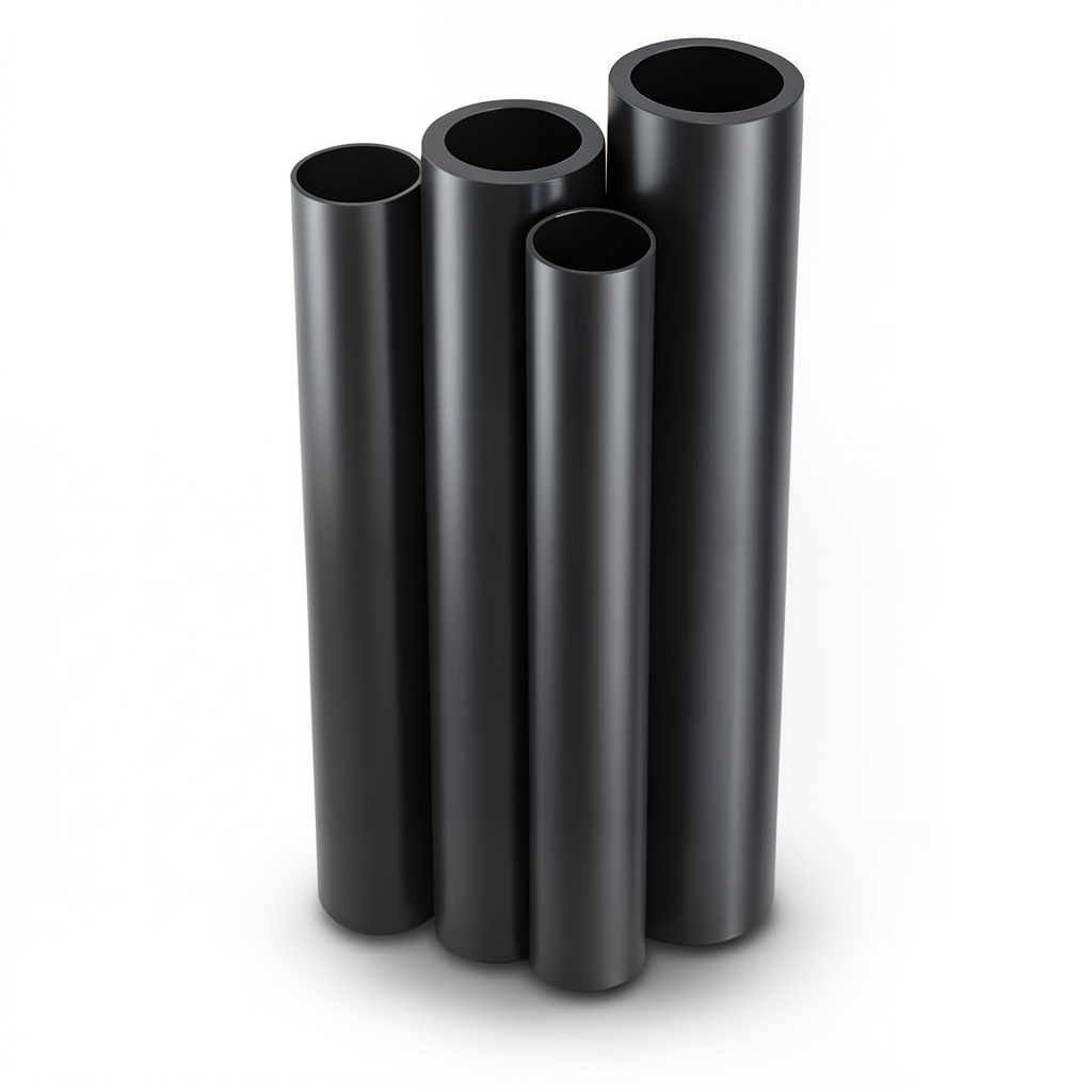 مواسير HDPE PE 80 ضغط 6 بار قطر خارجي 160 مم سمك 7.3 مم لون أسود