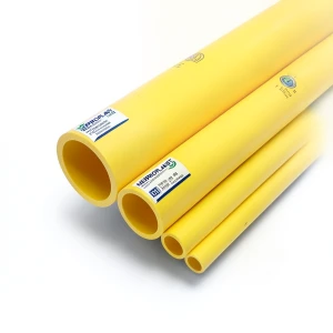 مواسير HDPE PE 80 ضغط 10 بار قطر خارجي 140 مم سمك 10.3 مم لون أصفر | نيبروبلاست