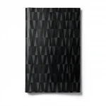 German Wall paper, size 10m x 0.53m, Black Color, Model 10061-37