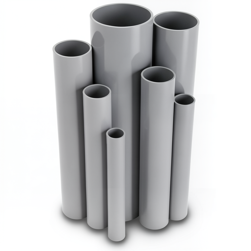 UPVC Pipes Schedule 80 Size 1 ¼ Inch Thickness 4.85 mm Gray