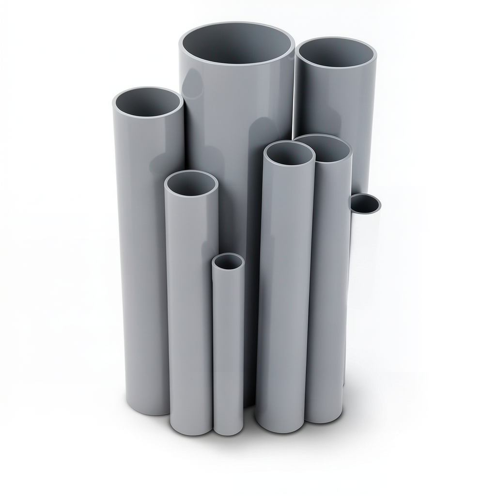 UPVC Pipes Schedule 80 Size 2 Inch Thickness 5.54 mm Gray
