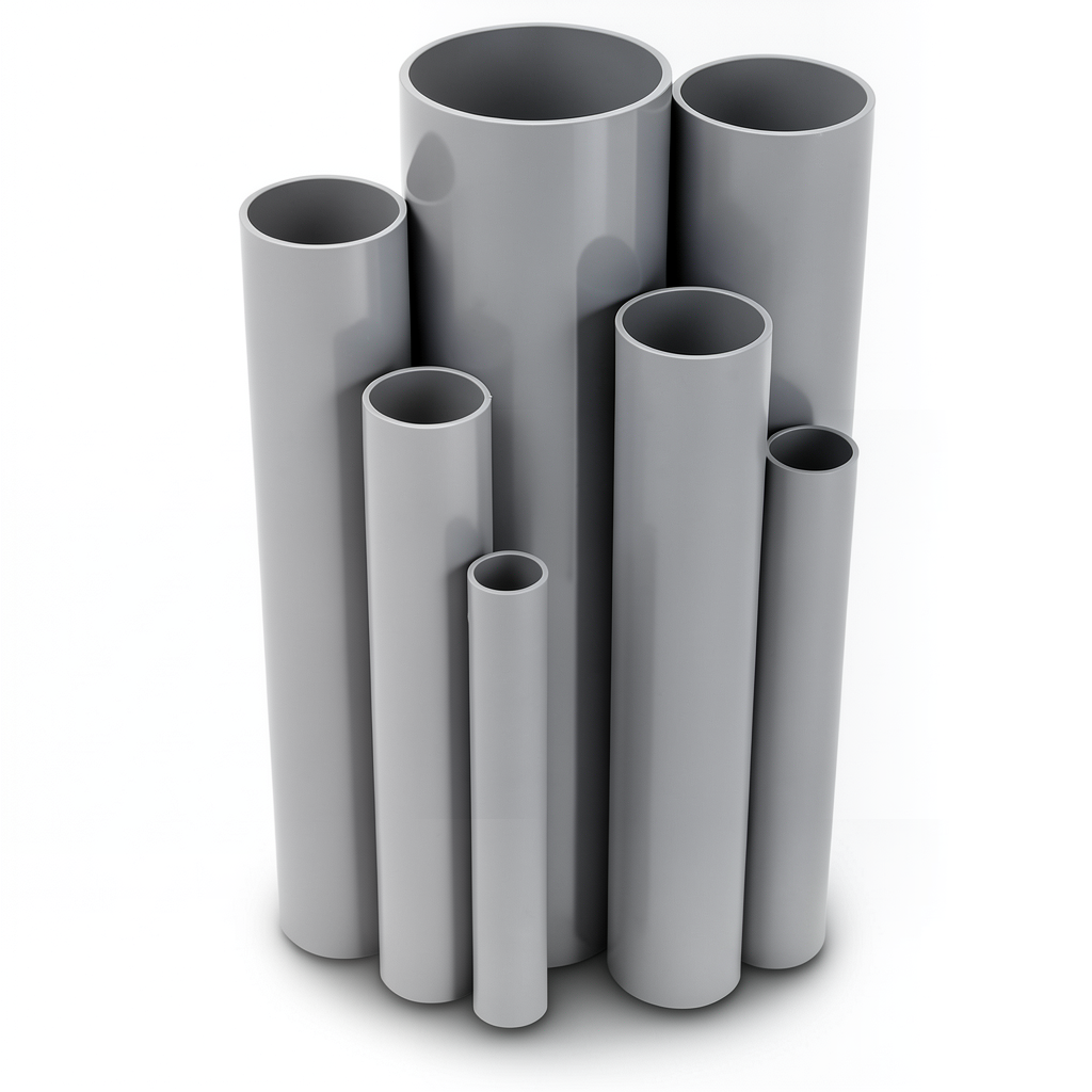 UPVC Pipes Schedule 80 Size 1 ¼ Inch Thickness 4.85 mm Gray