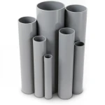 UPVC Pipes 12 Bar Pressure 114.5 mm OD 6.9 mm Thickness Gray