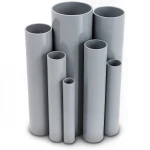 مواسير UPVC جدول 80 مقاس ½ 1 إنش سمك 5.08 مم لون رمادي