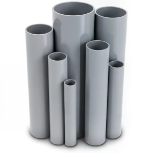 مواسير UPVC جدول 80 مقاس ½ 1 إنش سمك 5.08 مم لون رمادي