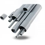 مواسير UPVC الراجحي  EPC 80  مقاس ¼ 1 إنش سمك 4.85 مم لون رمادي