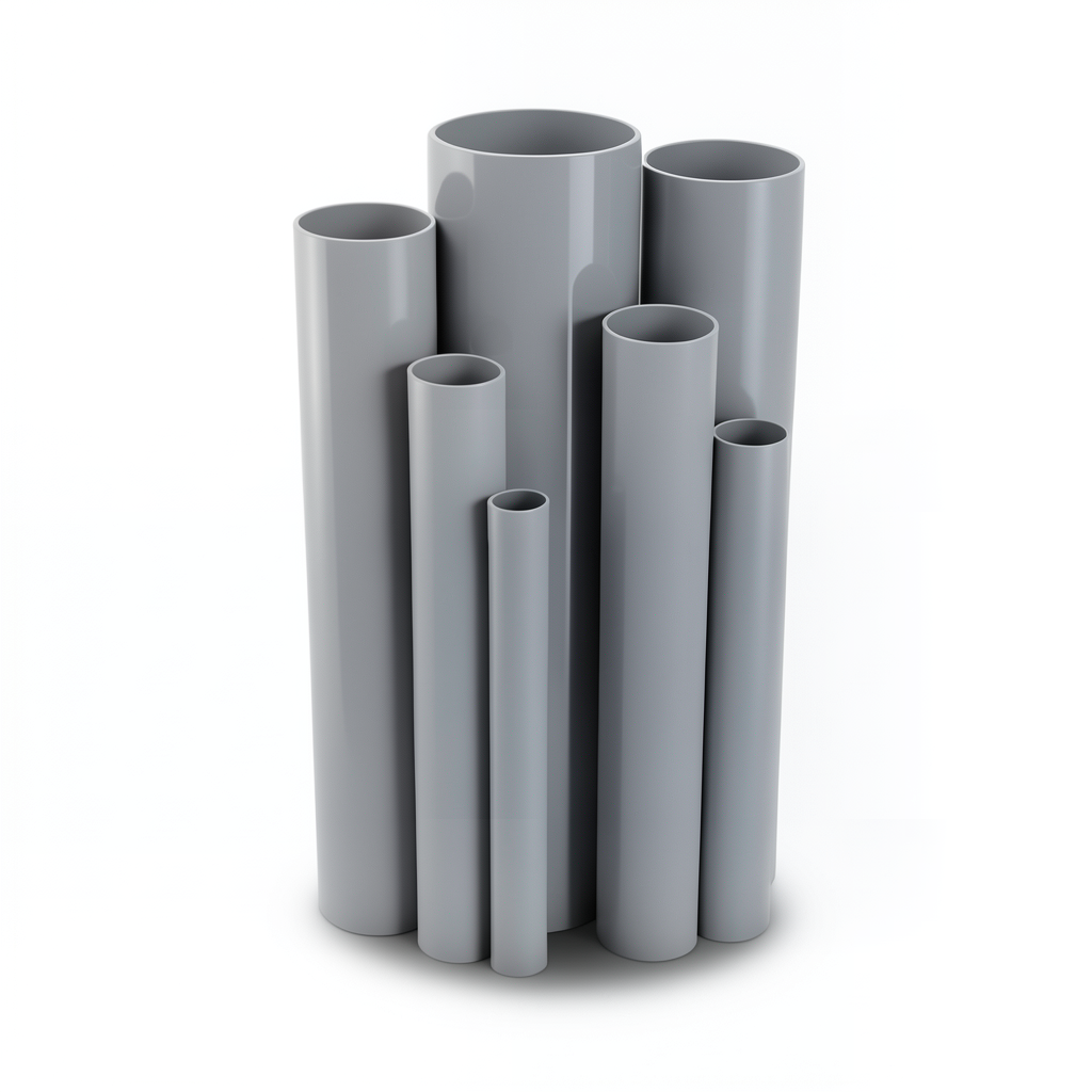 UPVC Pipes Nominal Pressure 15 Bar Outside Diameter 114.1 mm Thickness 7.3 mm Gray