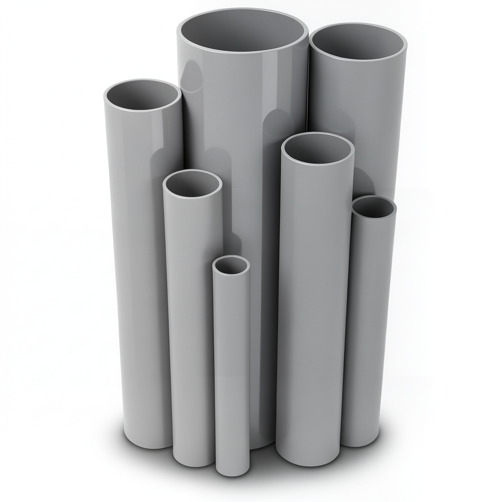 UPVC Pipes Schedule 80 Size 2 ½ inch Thickness 7.01 mm Gray