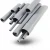 UPVC Pipes Al-Rajhi  EPC 80  Size 3 inch Thickness 7.62 mm Gray Colour