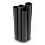 مواسير HDPE الراجحي PE 80 ضغط 6 بار قطر خارجي 200 مم سمك 9.1 مم لون أسود