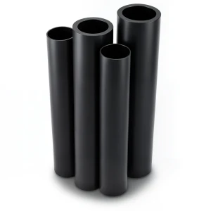 مواسير HDPE PE 80 ضغط 6 بار قطر خارجي 225 مم سمك 10.3 مم لون أسود