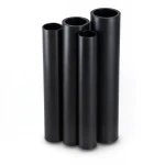 مواسير HDPE PE 80 ضغط 6 بار قطر خارجي 250 مم سمك 11.4 مم لون أسود
