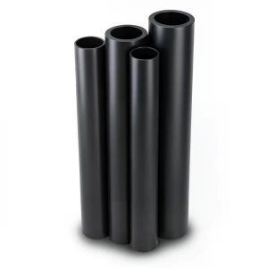 مواسير HDPE PE 80 ضغط 6 بار قطر خارجي 280 مم سمك 12.8 مم لون أسود