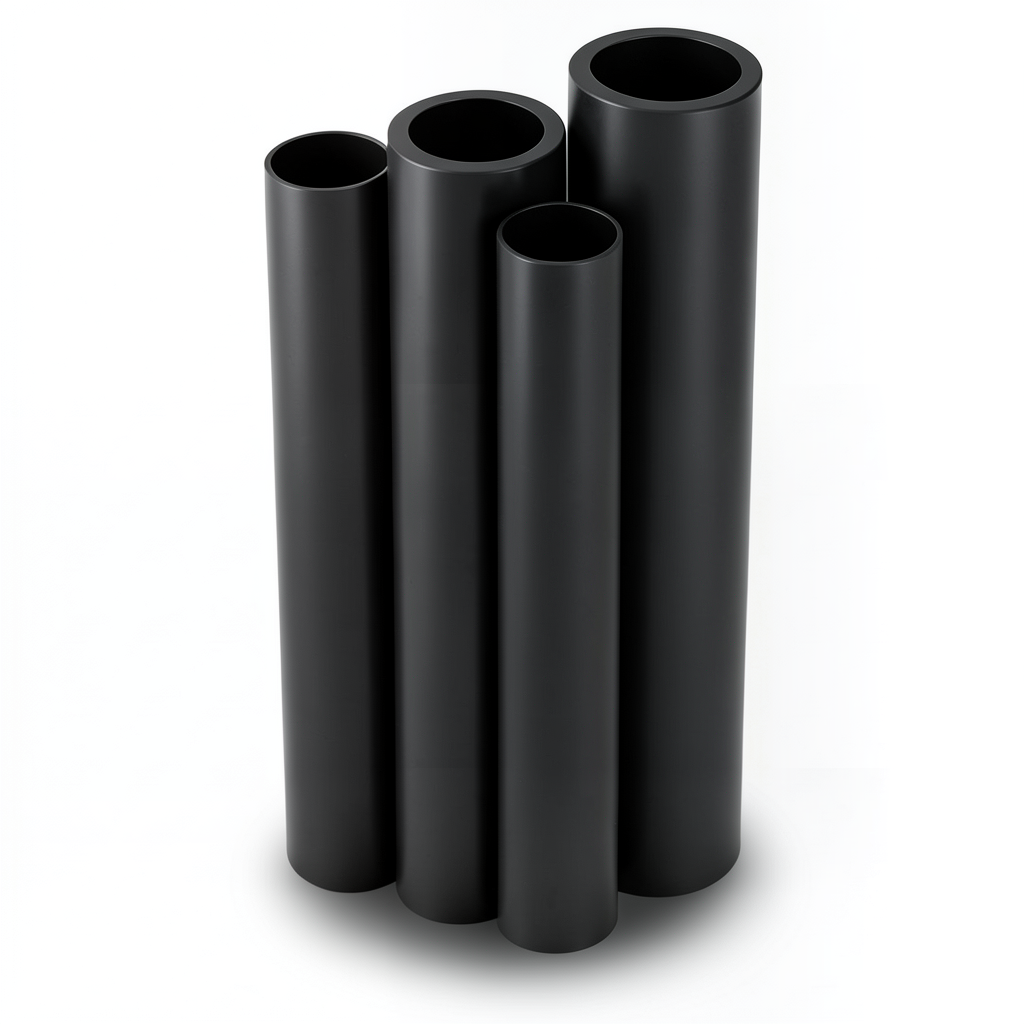 مواسير HDPE PE 80 ضغط 6 بار قطر خارجي 315 مم سمك 14.4 مم لون أسود