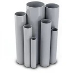 مواسير UPVC ضغط 2.5 بار قطر خارجي 110 مم سمك 1.8 مم لون رمادي