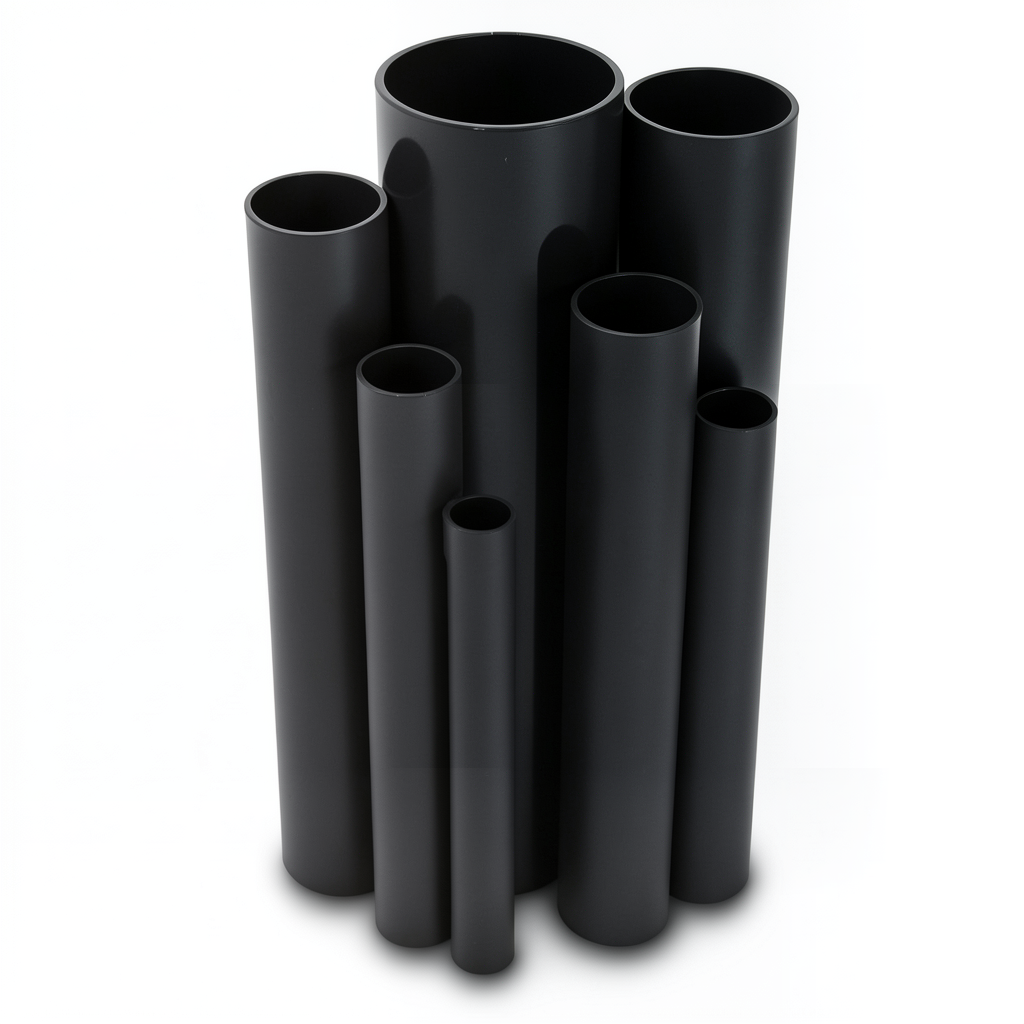 مواسير UPVC ضغط 2.5 بار قطر خارجي 110 مم سمك 1.8 مم لون اسود