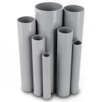 مواسير UPVC جدول 80 مقاس ½ 2 إنش سمك 7.01 مم لون رمادي