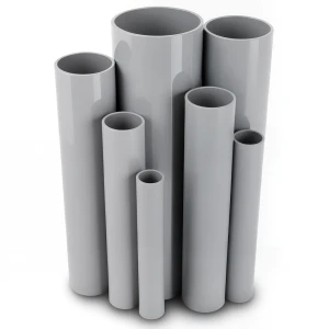 مواسير UPVC جدول 80 مقاس ½ 2 إنش سمك 7.01 مم لون رمادي