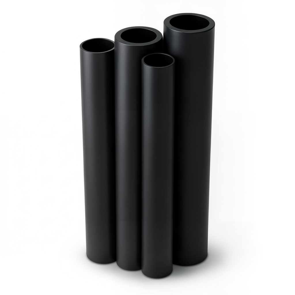 مواسير HDPE الراجحي PE 80 ضغط 6 بار قطر خارجي 400 مم سمك 18.2 مم لون أسود