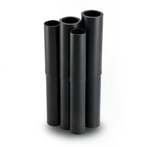 مواسير HDPE PE 80 ضغط 6 بار قطر 500 مم سمك 22.8 مم أسود