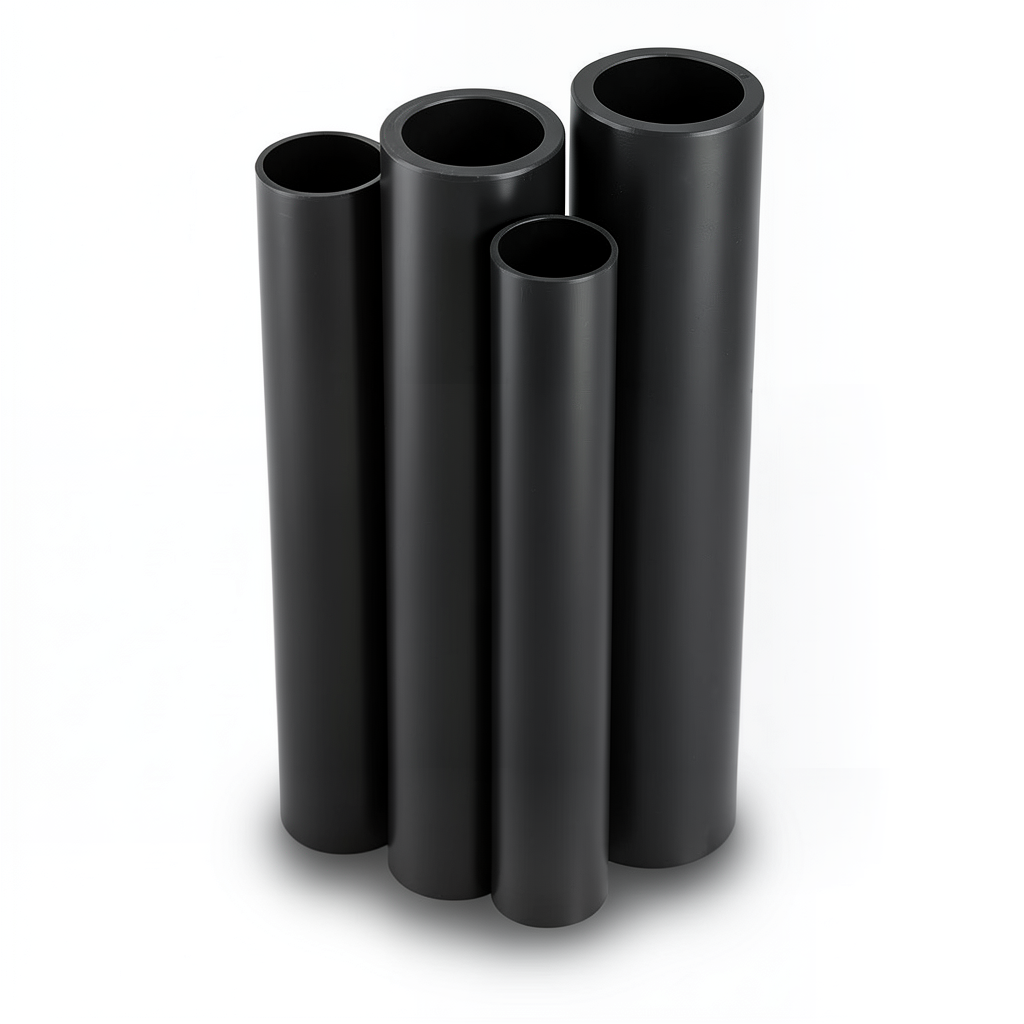 HDPE Pipes PE 80 Pressure 6 Bar 800 mm Diameter 36.4 mm Thickness Black