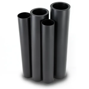 مواسير HDPE PE 80 ضغط 6 بار قطر خارجي 900 مم سمك 41 مم لون أسود