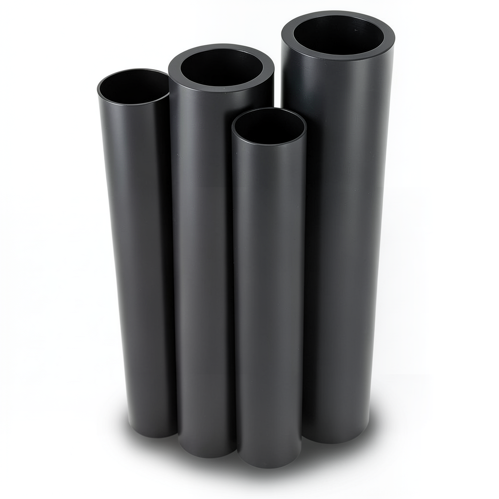 HDPE Pipes PE 80 Pressure 6 Bar Outside Diameter 900 mm Thickness 41 mm Black