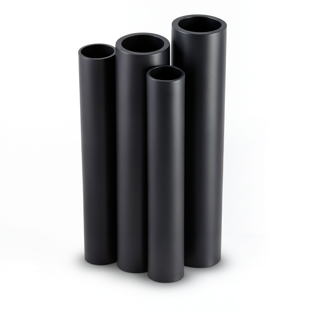 مواسير HDPE PE 80 ضغط 6 بار قطر خارجي 1000 مم سمك 45.5 مم لون أسود