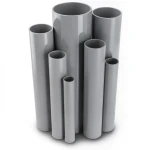 مواسير UPVC جدول 80 مقاس 1 إنش سمك 4.55 مم لون رمادي