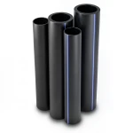 مواسير HDPE PE 80 ضغط 6 بار قطر خارجي 250 مم سمك 11.4 مم لون أسود