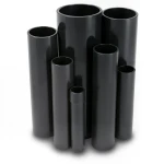 مواسير UPVC ضغط 15 بار قطر خارجي 89.1 مم سمك 6.6 مم لون اسود