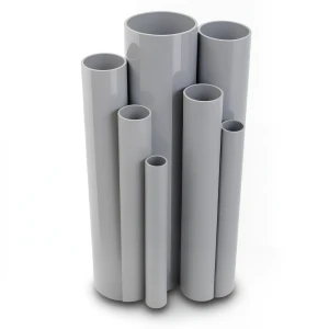 UPVC Pipes Nominal Pressure 6 Bar Outside Diameter 114.1 mm Thickness 3.4 mm Gray