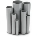 UPVC Pipes 48.1 mm Outside Diameter 1.80 mm Thickness Gray