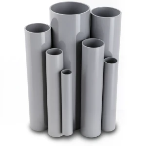 UPVC Pipes Nominal Pressure 9 Bar Outside Diameter 114.5 mm Thickness 5.2 mm Gray
