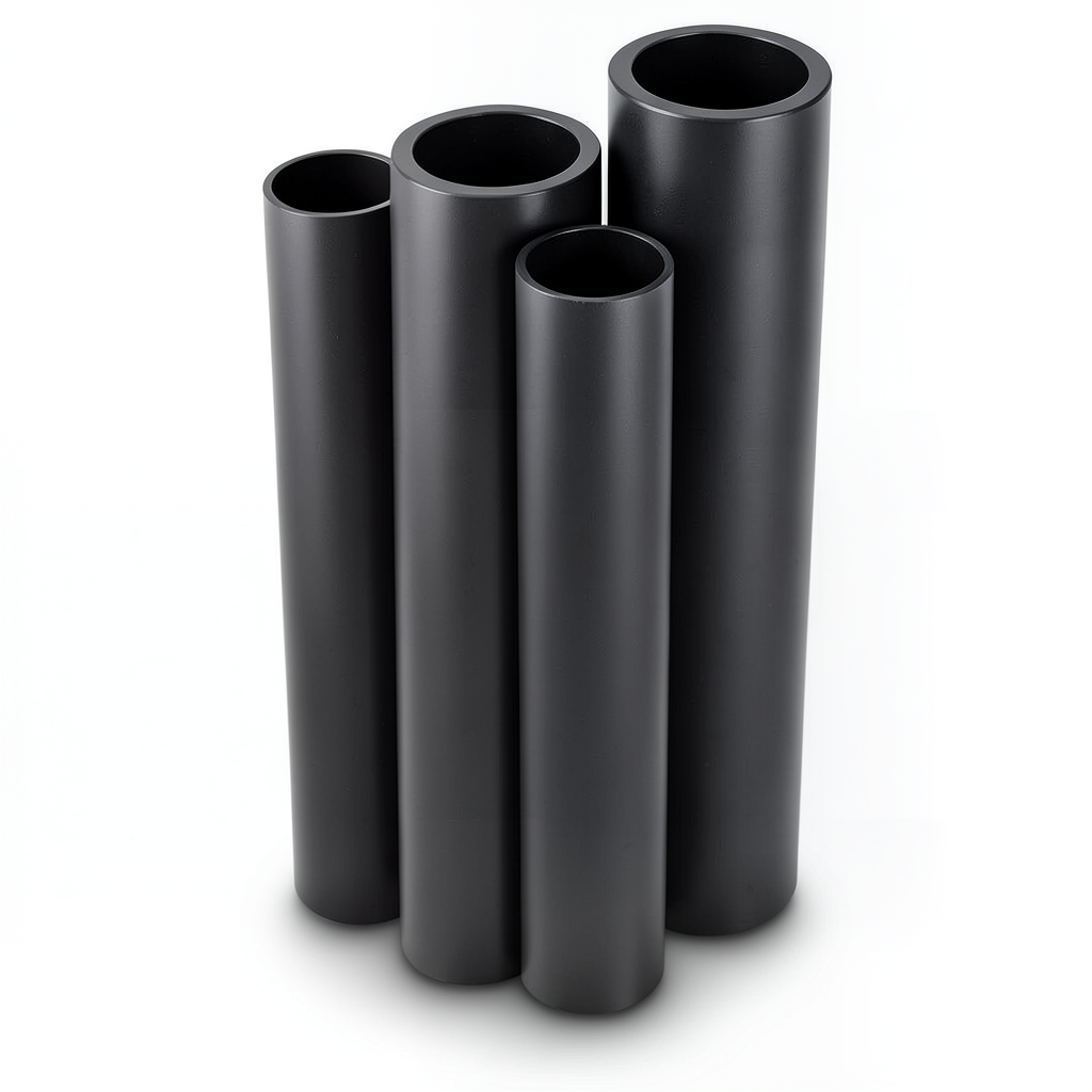 مواسير HDPE PE 80 ضغط 6 بار قطر خارجي 355 مم سمك 16.2 مم لون أسود