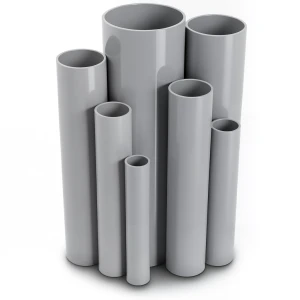 UPVC Pipes Nominal Pressure 15 Bar Outside Diameter 114.1 mm Thickness 7.3 mm Gray
