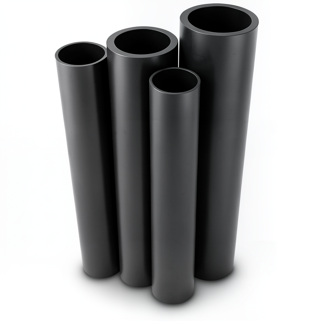 مواسير HDPE الراجحي PE 80 ضغط 6 بار قطر خارجي 400 مم سمك 18.2 مم لون أسود