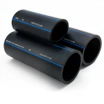 أنابيب HDPE السعودي PE 80 ضغط 8 بار قطر خارجي 90 مم سمك 5.4 مم لون اسود