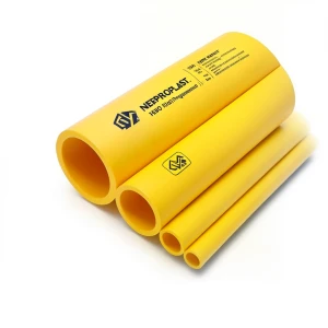HDPE Pipes PE 80 Pressure 10 Bar 280 mm Diameter 20.6 mm Thickness Yellow | NEPROPLAST