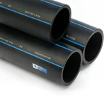 أنابيب HDPE السعودي  PE 80 ضغط 8 بار قطر خارجي 40 مم سمك 2.4 مم لون اسود
