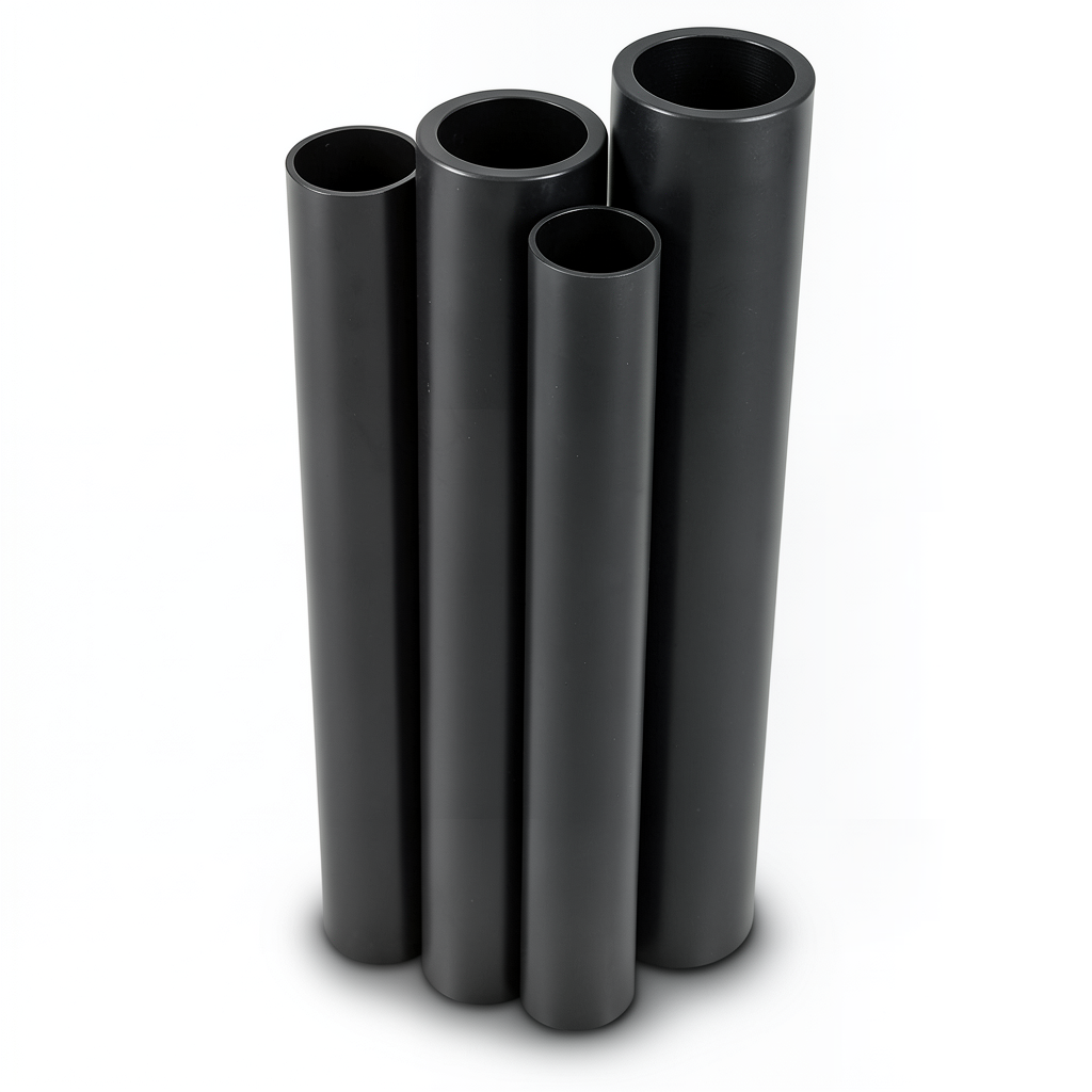 مواسير HDPE PE 80 ضغط 6 بار قطر خارجي 560 مم سمك 25.5 مم لون أسود