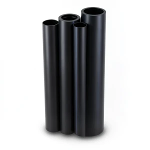 مواسير HDPE PE 80 ضغط 6 بار قطر خارجي 630 مم سمك 28.7 مم لون أسود
