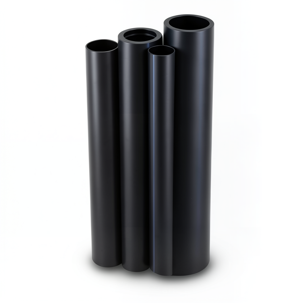 مواسير HDPE PE 80 ضغط 6 بار قطر خارجي 630 مم سمك 28.7 مم لون أسود