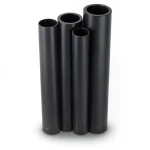 مواسير HDPE PE 80 ضغط 6 بار قطر خارجي 710 مم سمك 32.3 مم لون أسود