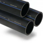 أنابيب HDPE السعودي PE 80 ضغط 5 بار قطر خارجي 110 مم سمك 4.2 مم لون اسود