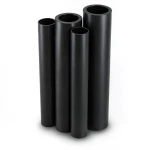 مواسير HDPE PE 80 ضغط 6 بار قطر خارجي 1000 مم سمك 45.5 مم لون أسود