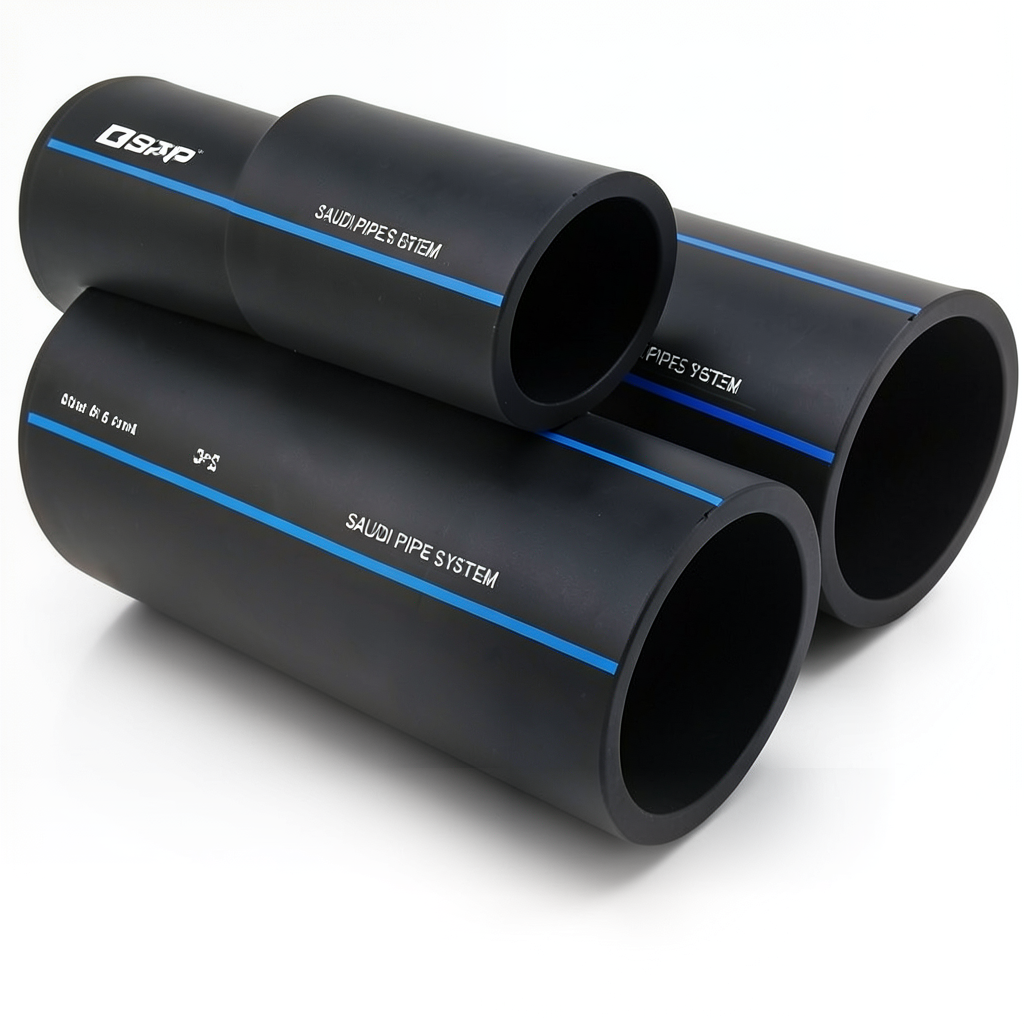 SPS HDPE Pipes PE 100 Pressure 6 Bar Outside Diameter 75 mm Thickness 2.9 mm Black | Saudi Pipes Systems (SPS)